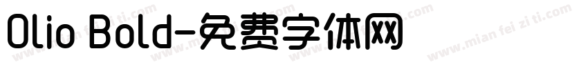 Olio Bold字体转换